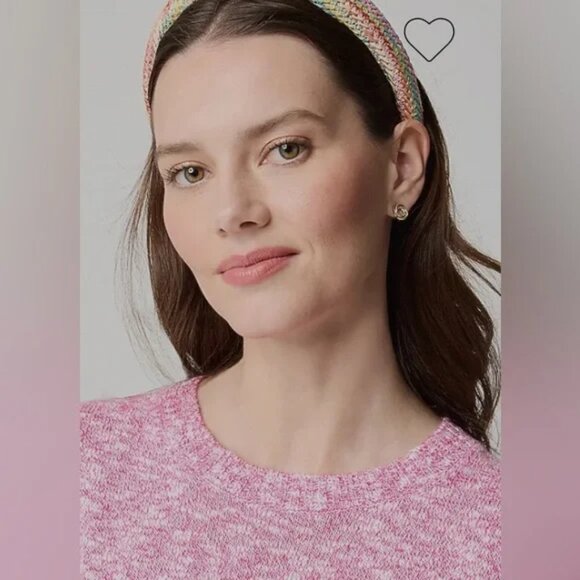 J. CREW factory Women's Pink Crewneck Beach Pullover Sweater - L - Picture 2 of 10